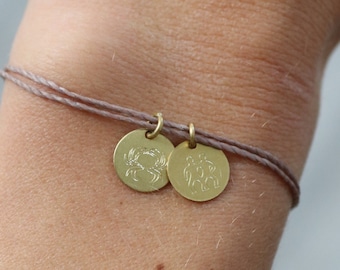 Personalized zodiac bracelet, jewelry, bracelet astrology horoscope