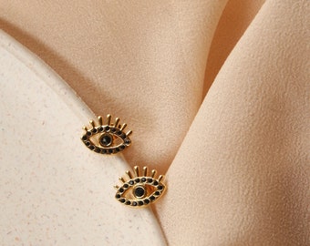 Evil Eye Studs- Protective Eye Earrings