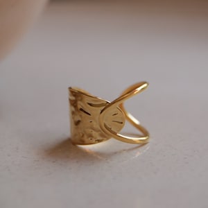 Breiter Statement Ring Edelstahl Bild 3