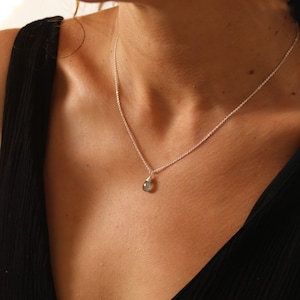 Labradorite, labradorite necklace, labradorite silver pendant, labradorite silver necklace, labradorite jewelry, gift for her,birthstone zdjęcie 1
