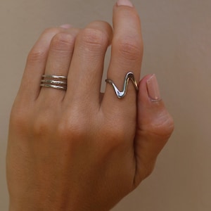 Mehrreihiger Ring, Größenverstellbarer Ring Bild 3