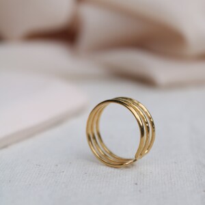 Mehrreihiger Ring, Größenverstellbarer Ring Bild 6