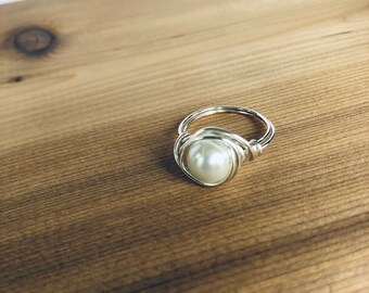 Silver Wire Wrapped Ring