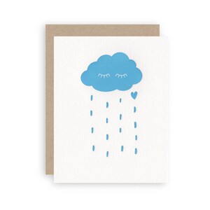 Nuage orageux - Carte de voeux de bad day de Letterpress