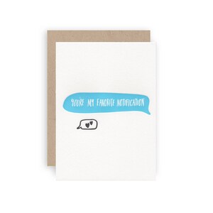 Notifica preferita - Cartolina di auguri tipografica