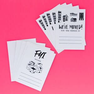 We've Moved Letterpress Change of Address Note Cards Set of 10 image 2