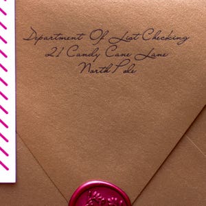 Carte de voeux pour les fêtes Santa Nice List Letter - Letterpress image 3