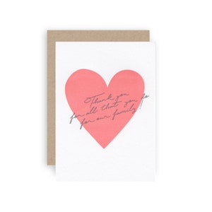 Esposa, Esposo, Apreciación del Cónyuge - Tarjeta de Felicitación Letterpress