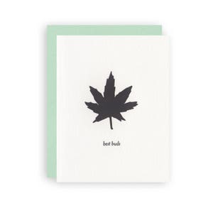 SALE Best Buds Letterpress Greeting Card image 1