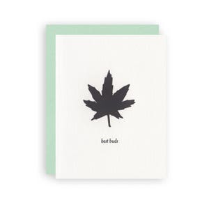 SALE Best Buds - Letterpress Greeting Card
