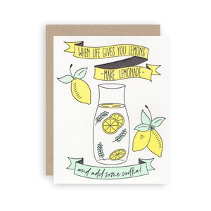 Quando la vita ti dà limoni - Letterpress Greeting Card