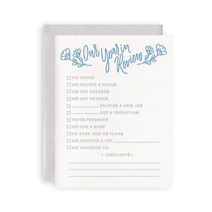 Notre nouvelle carte de voeux années année examen - typographie