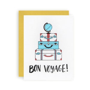 Bon Voyage - Biglietto d'auguri per la stampa di lettere