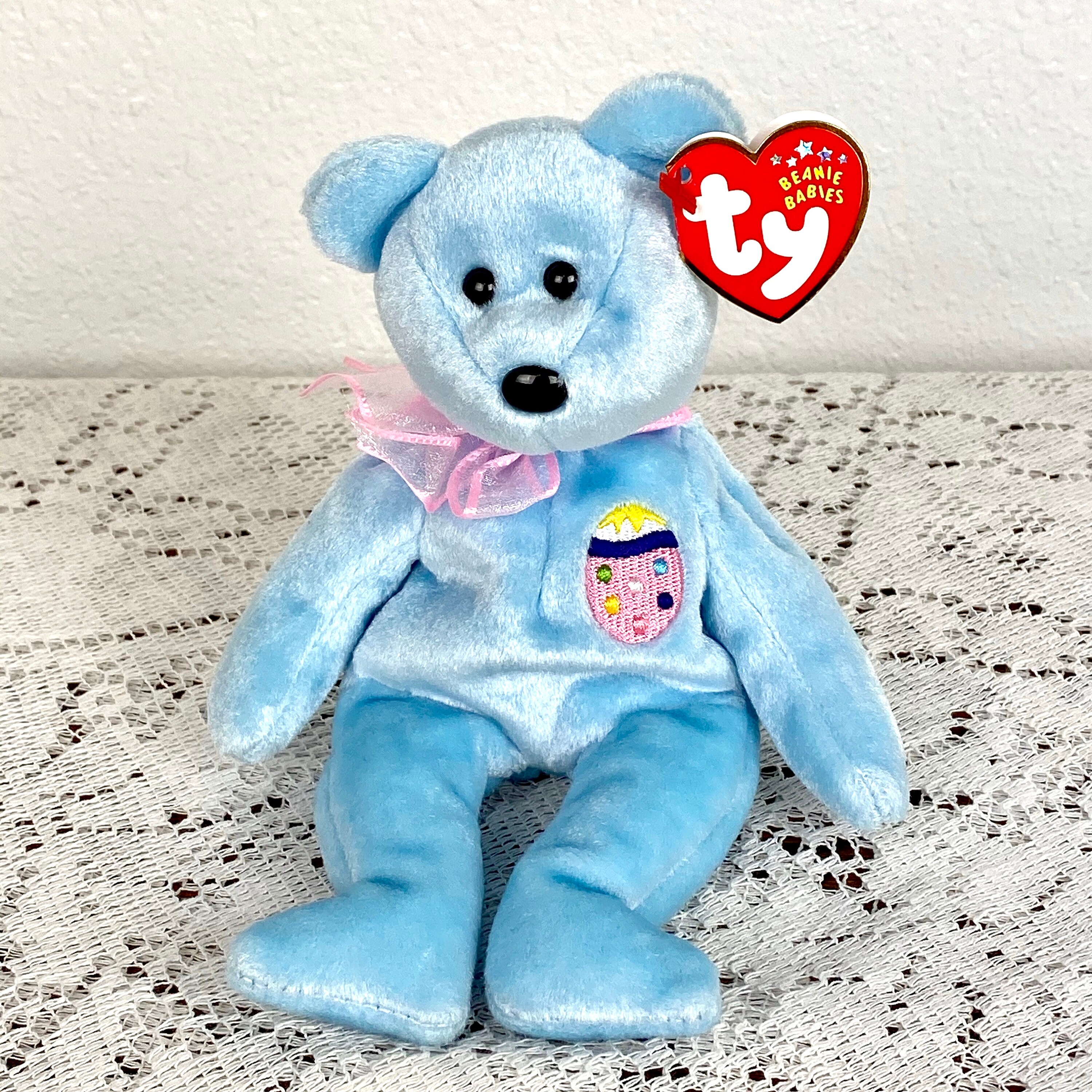 Easter TY Beanie Baby EGGS II the Easter Bear 8.5 inch | Etsy