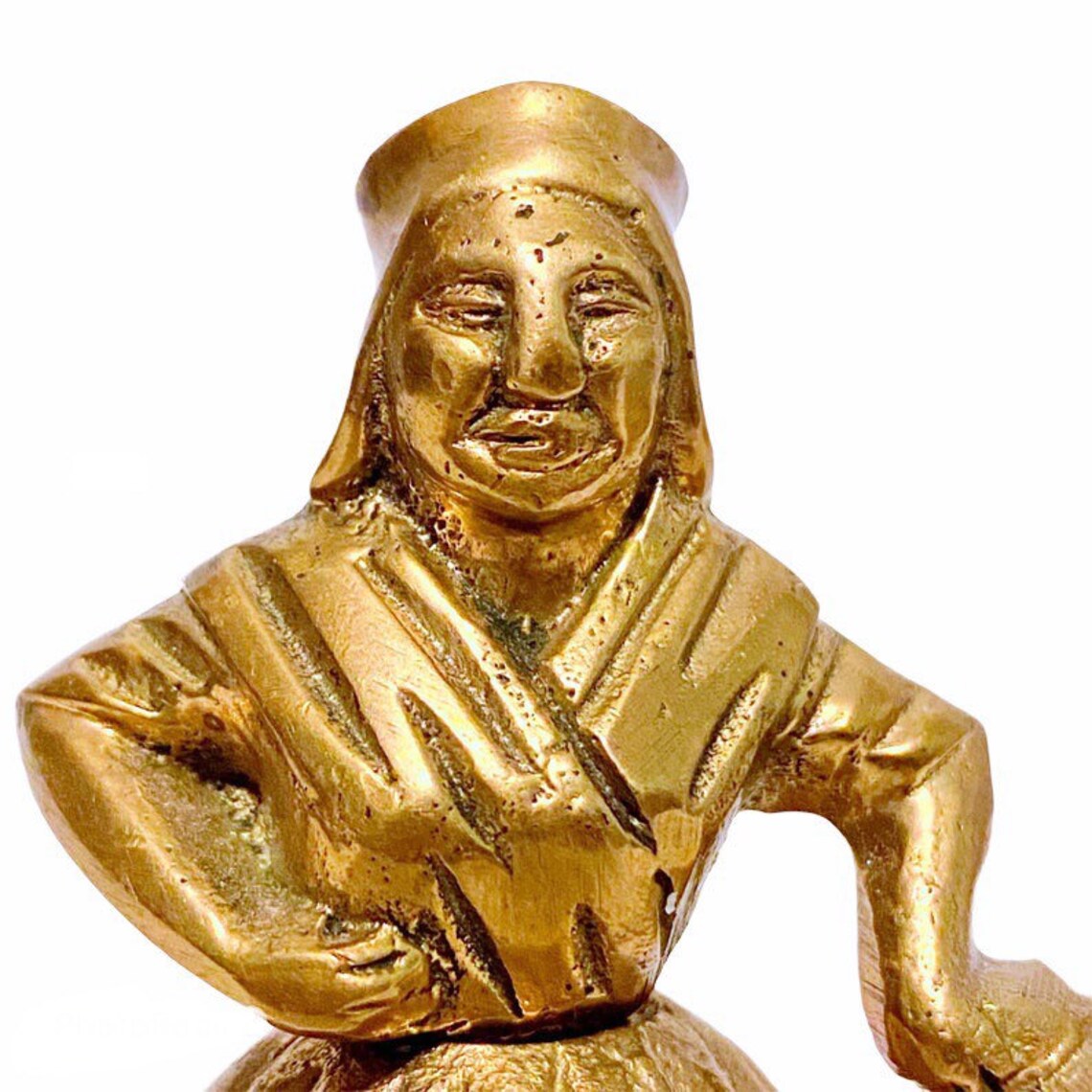 Vintage Brass Lady Bell Antique Brass Lady Bell Woman in Etsy