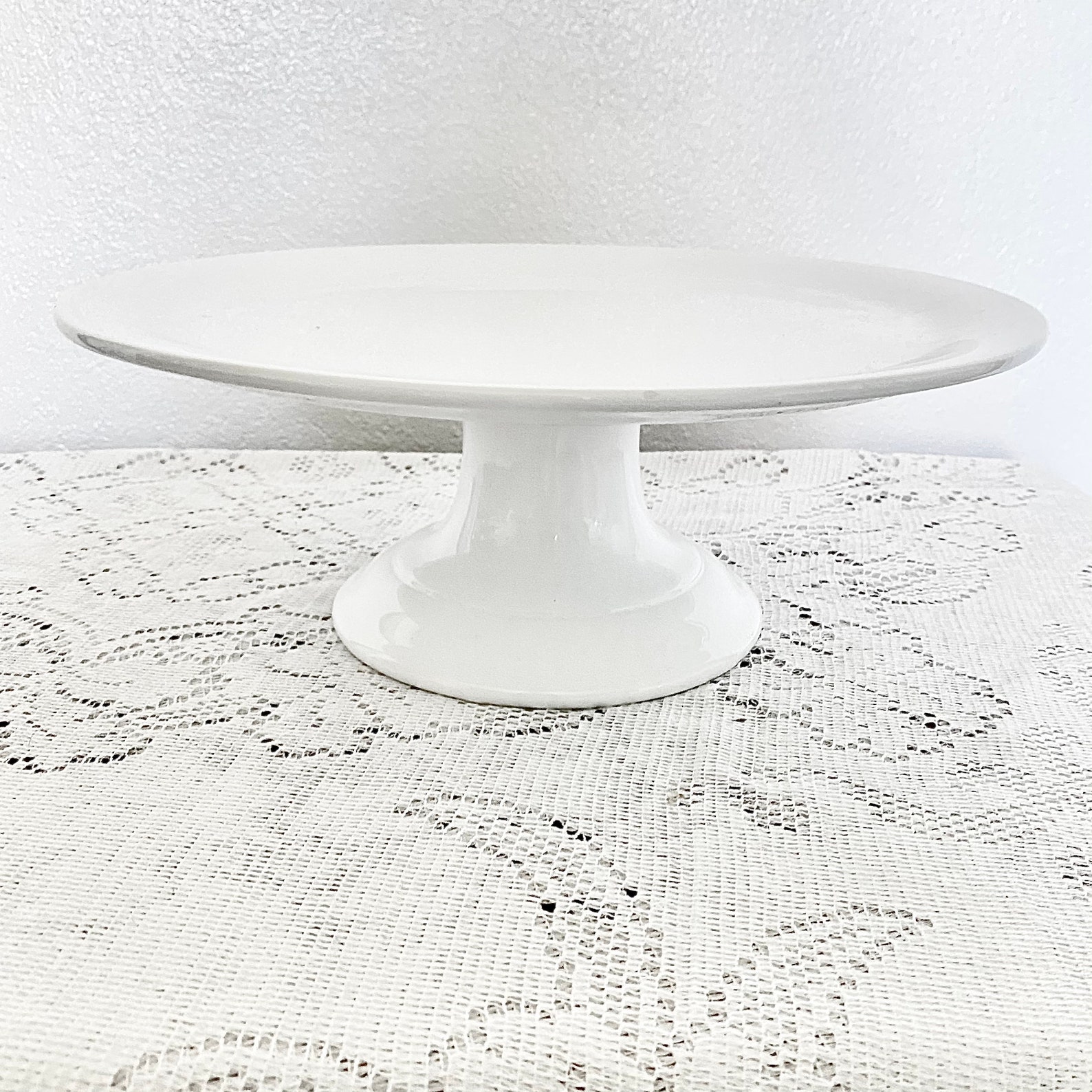 Williams Sonoma Pantry Cake Stand large white Linden street Etsy