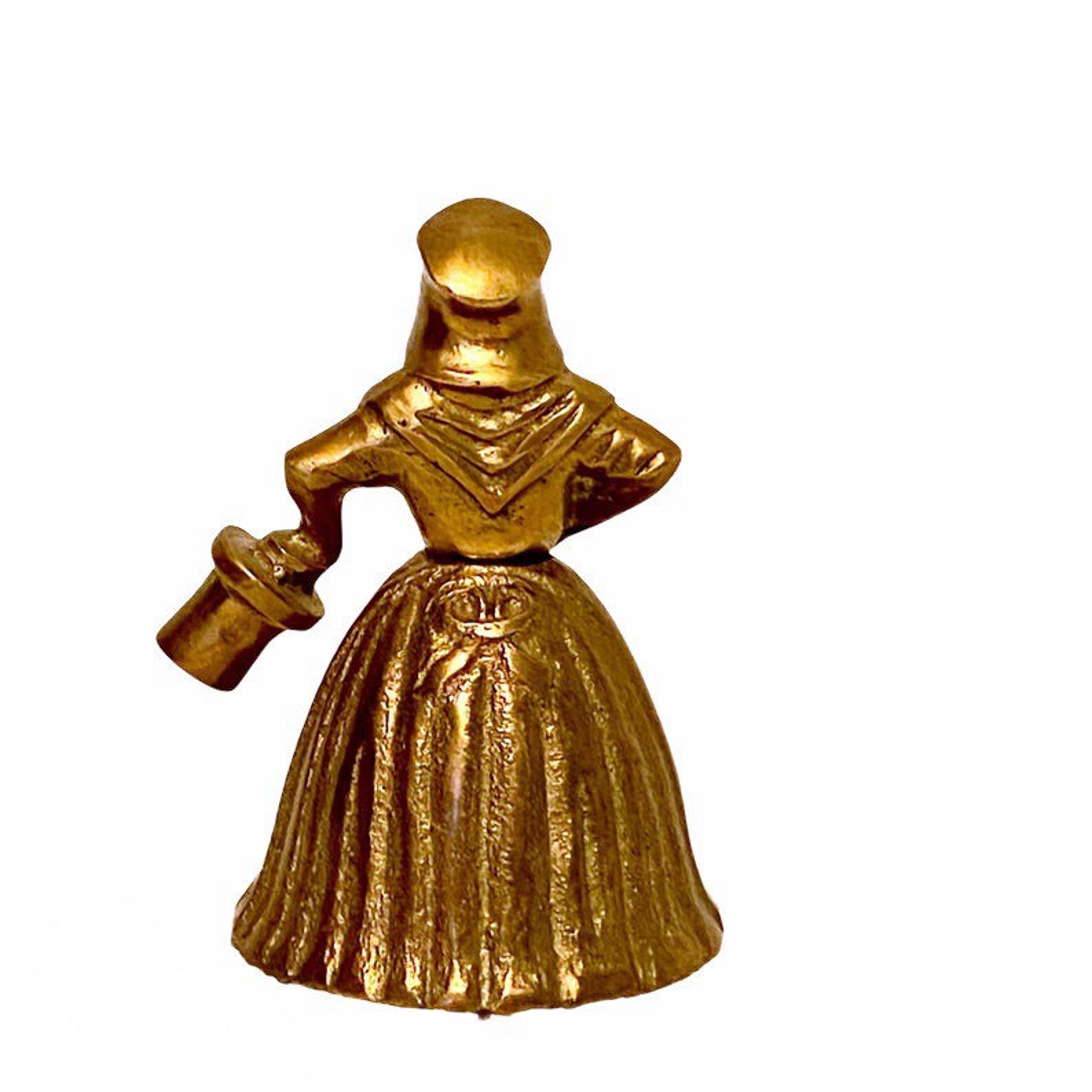 Vintage Brass Lady Bell Antique Brass Lady Bell Woman in Etsy