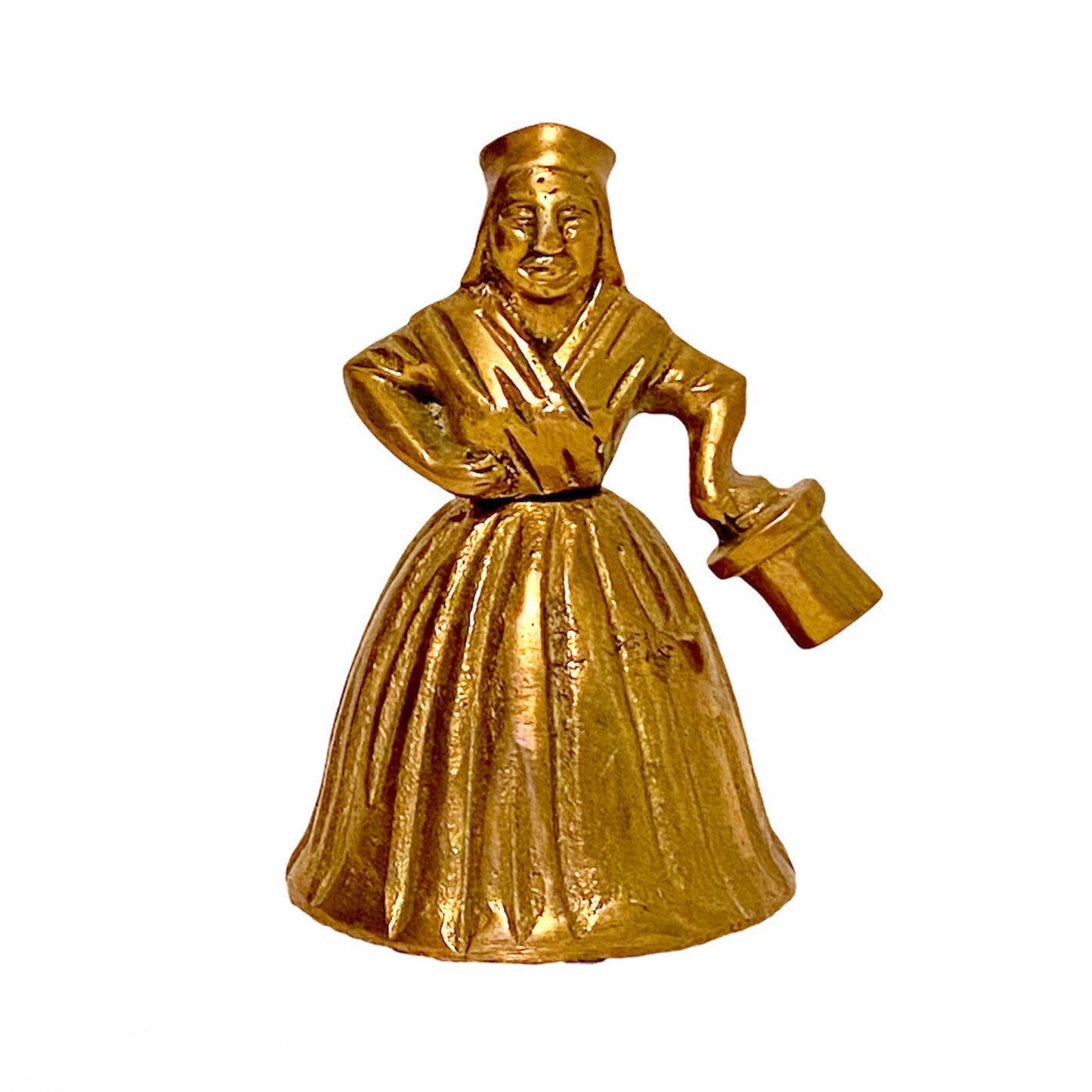 Vintage Brass Lady Bell Antique Brass Lady Bell Woman in Etsy