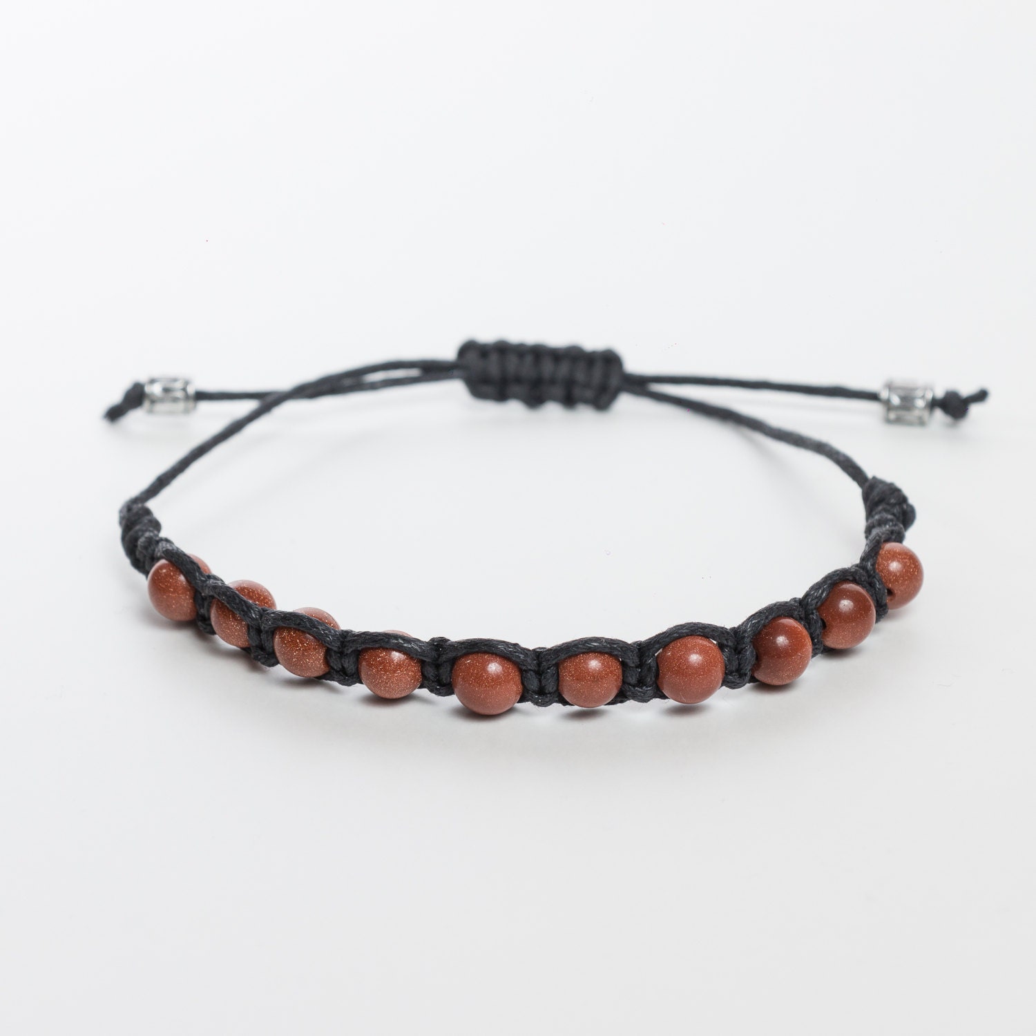 Sunstone Bracelet Men, Healing Bracelet Men , Men's Gemstone Shamballa ...