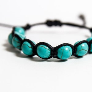 Turquoise Men's, Bracelet Gemstone Jewelry, Gift for Him, Turquoise for ...