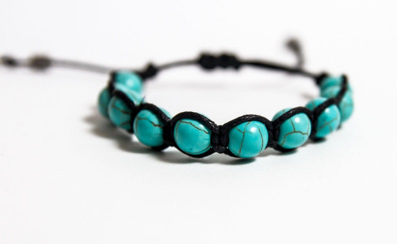 Turquoise Men's, Bracelet Gemstone Jewelry, Gift for Him, Turquoise for ...