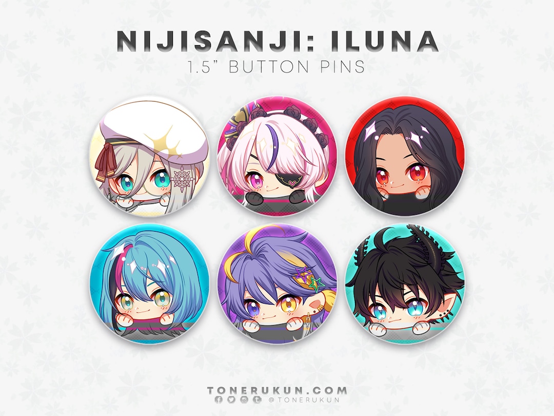 Luxiem Button Pin Nijisanji