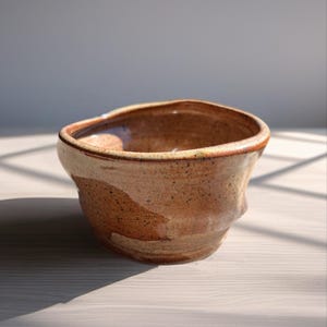 Jardinière en céramique mouchetée faite main : pot en poterie Wabi Sabi image 4