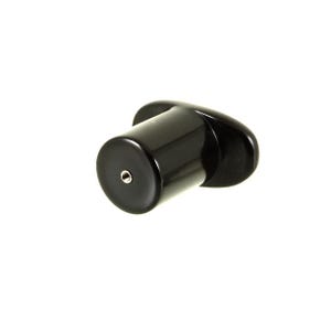 May include: Black plastic end cap with a small hole in the center.