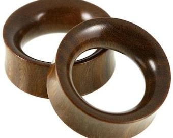 Lignum Vitae Eyelets | Handmade To Order | Custom Wood Tunnels