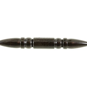 Ebony Wood Ornate Septum Tusk | Handmade Septum Jewellery