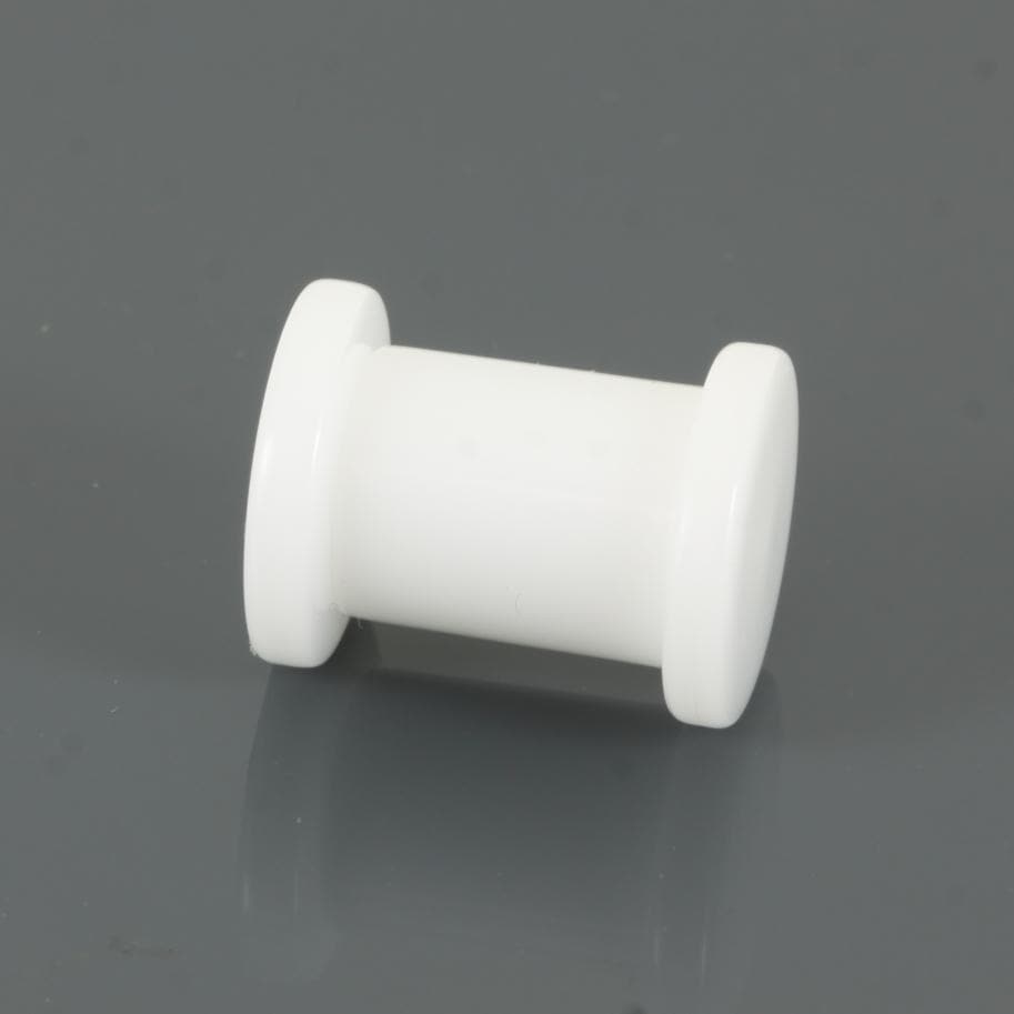 White Delrin Threaded Barbells | Disc Ends | Custom Body Jewellery - Etsy