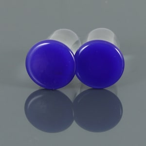 Blueberry Single Flare Glass Plug | 1 Piece | Ear Stretching
