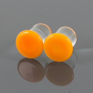 Pumkin Single Flare Glass Plug | 1 Piece | Ear Stretching