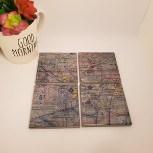 Aviation charts Ventura County - set of 4