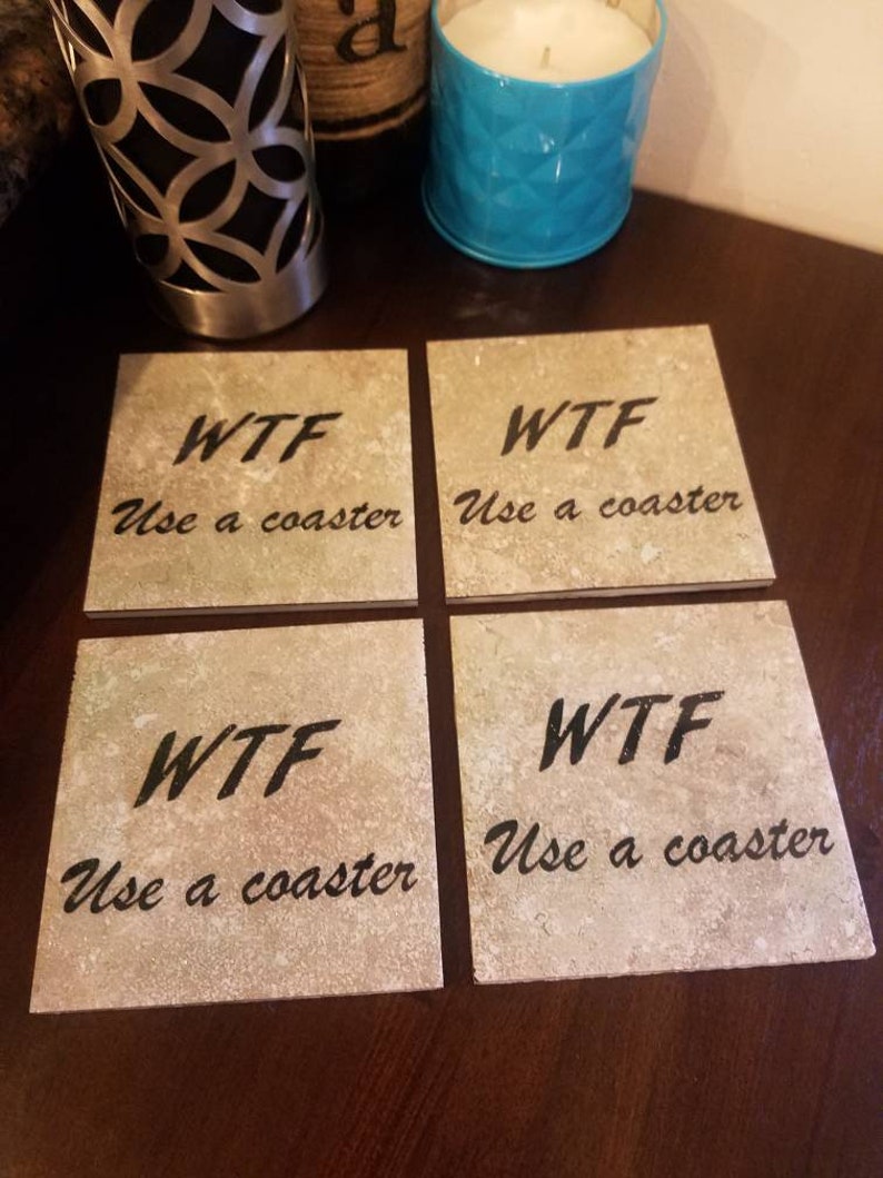 This is the perfect WTF use a coaster secret santa gift to make your secret gift receive laugh.