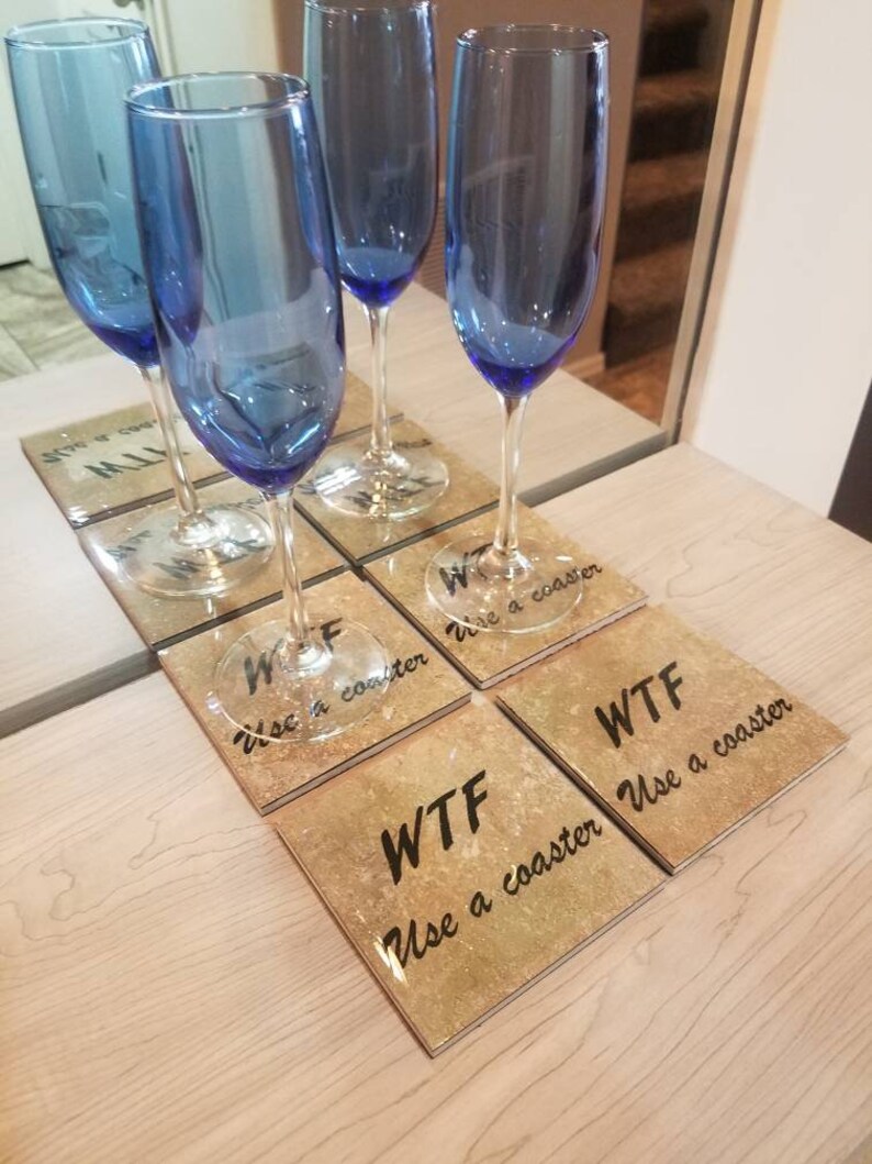 This is the perfect WTF use a coaster secret santa gift to make your secret gift receive laugh.
