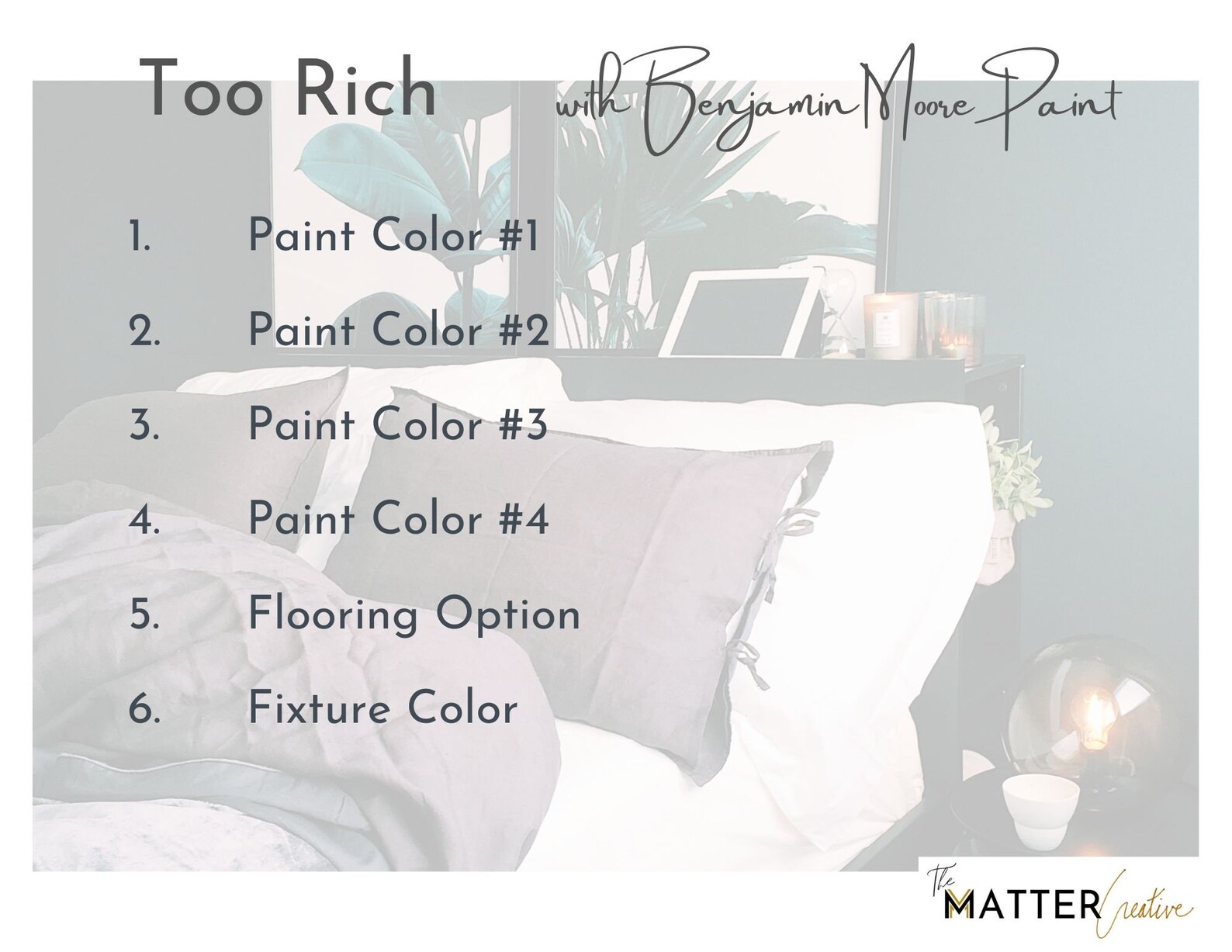 Home Color Palette | Interior Design | Benjamin Moore | Luxury | Bold ...