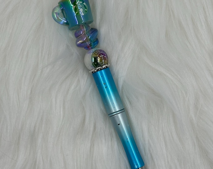 Coffee lovers beaded pen glow in the dark