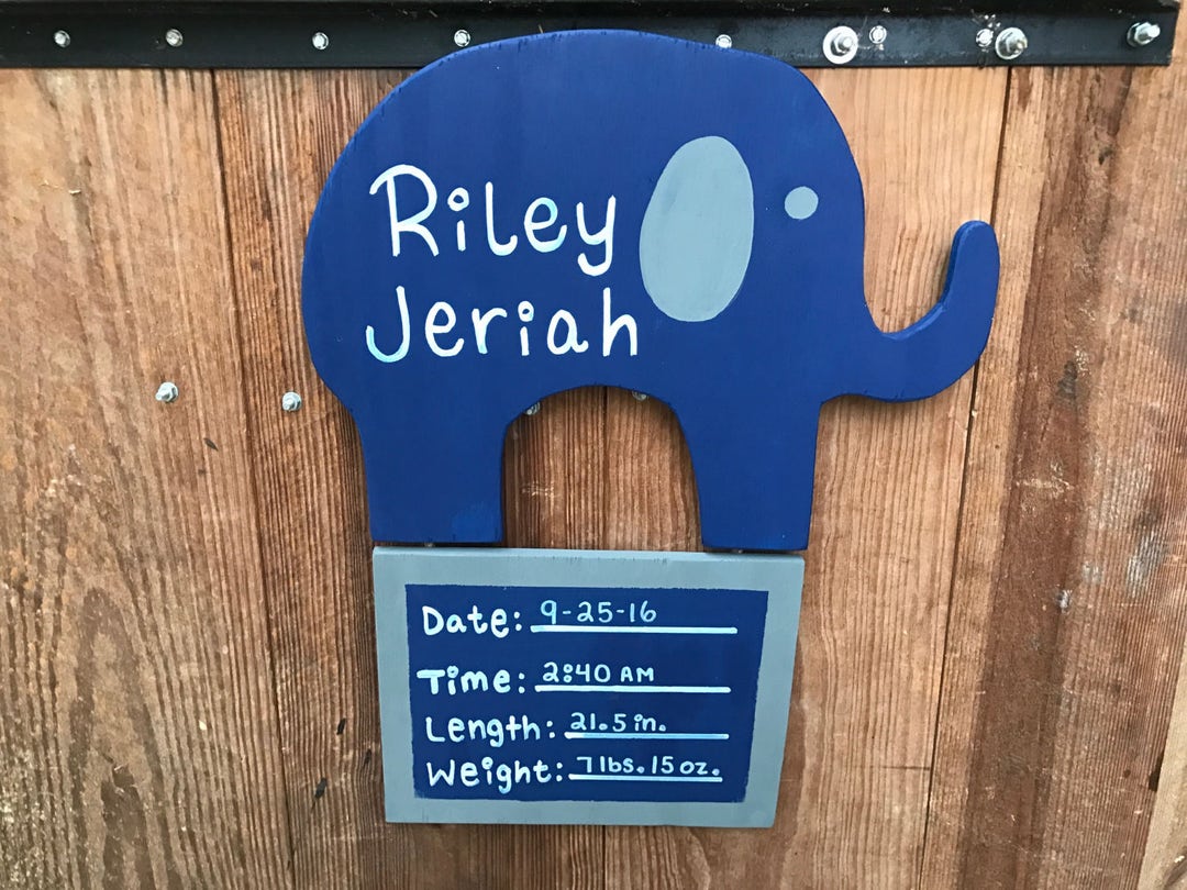 Elephant Hospital Door Hanger Hospital Door Hanger Door Etsy