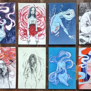 POSTKARTE - WÄHLEN SIE DESIGN 5 / Gruselig / Horror / Seltsam / Schräg / Surreale Kunst