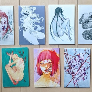 CARTE POSTALE - CHOISISSEZ LE DESIGN 2 / Effrayant / Horreur / Étrange / Bizarre / Art surréaliste
