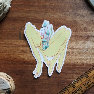 Fungi Guts / Stickers / Horror / Vreemd / Donker Surrealisme / Weerbestendige Matte Vinyl Stickers