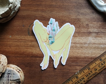 Fungi Guts / Stickers / Horror / Strange / Dark Surrealism / Weatherproof Matte Vinyl Stickers