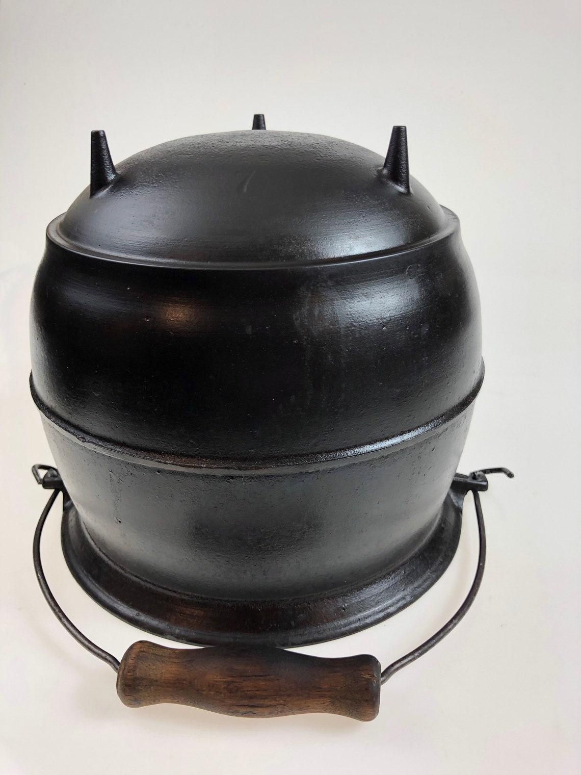 Antique GRISWOLD Cast Iron ERIE 7 794 Footed Bean Pot Kettle Etsy