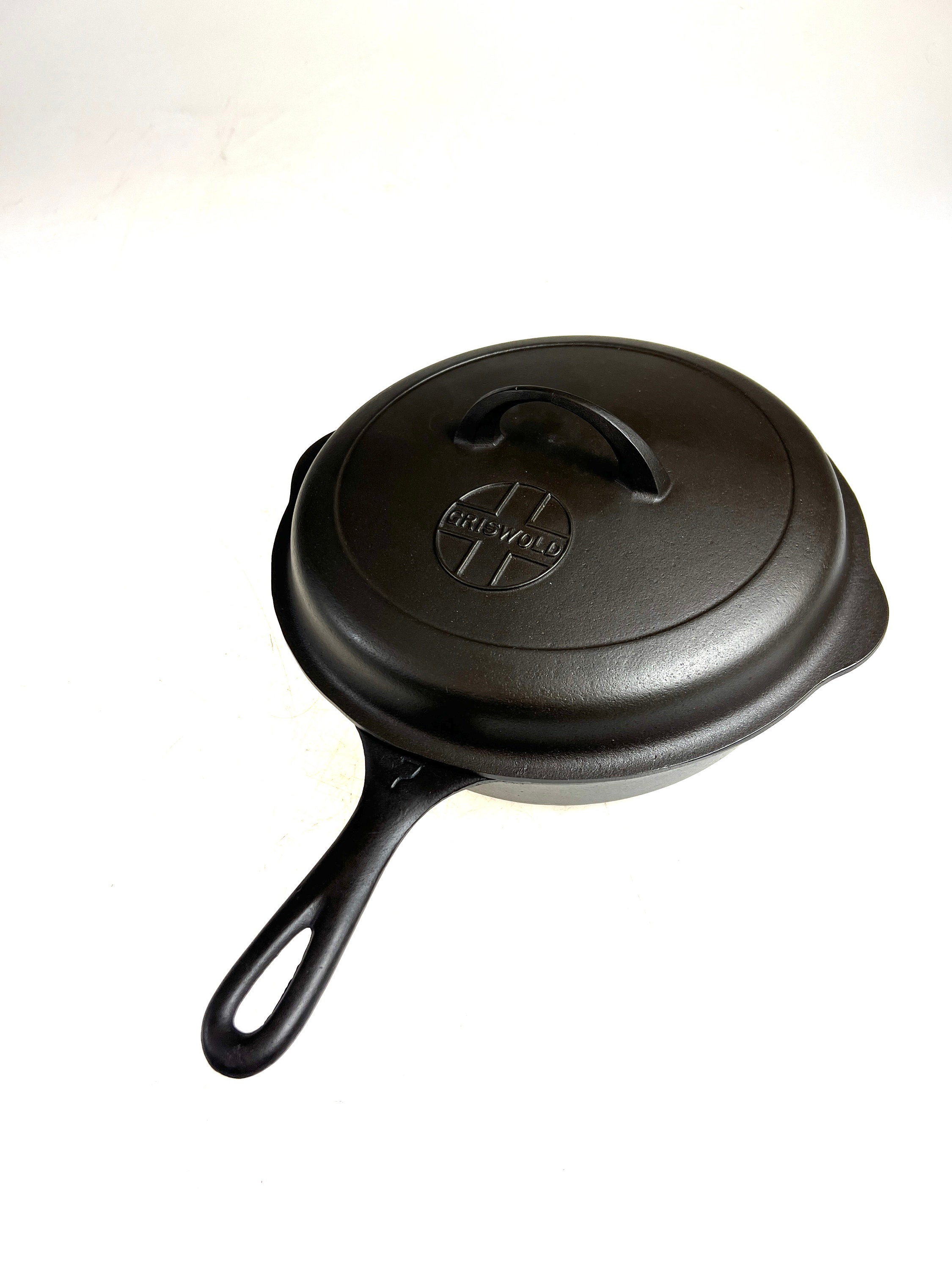 Griswold Erie Cast Iron Size 7 701 A Chrome Frying Pan Skillet