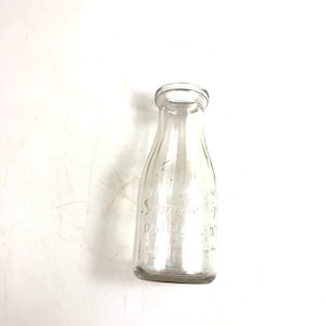 Vintage Somerset Dairy Co Embossed Milk Bottle Somerset, PA One 1 Pint - FREE Shipping!!