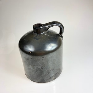 Antique Brown Stoneware Whiskey Jug Crock