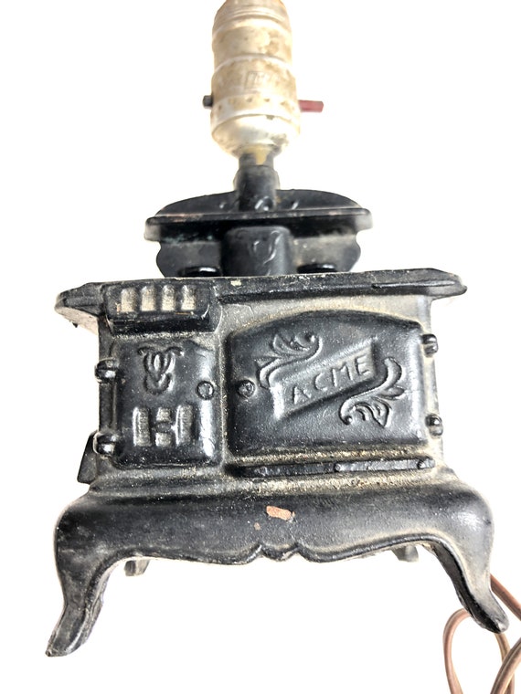 全日本送料無料 Salesman Acme Vintage Sample Stove Iron Cast Miniature Style その他
