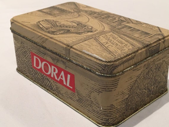 Vintage Doral 1996 Collector's Edition Tobacco Cigarette Tin With Matches -  FREE SHIPPING!