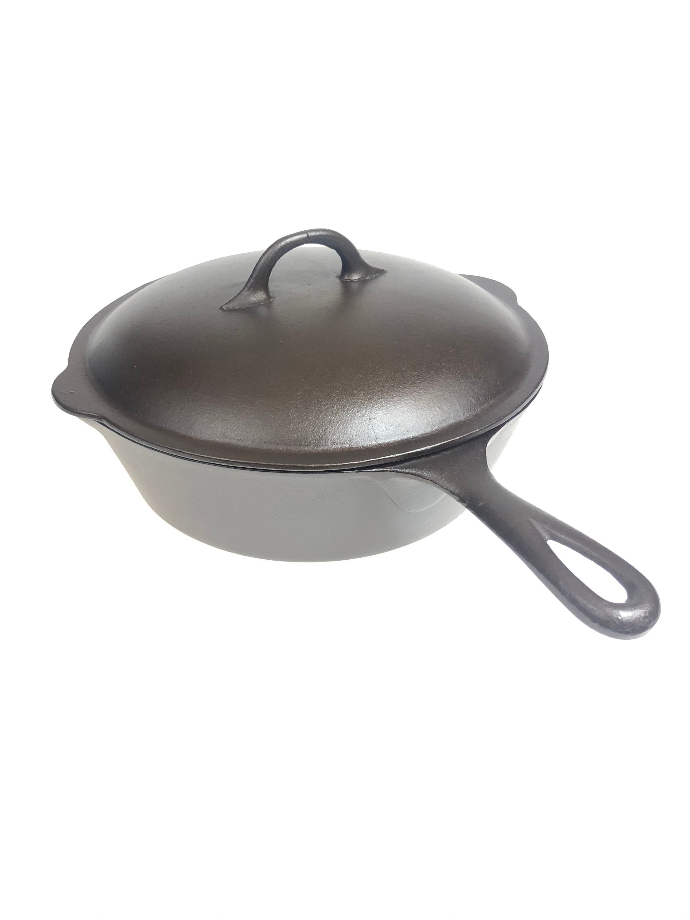 Sold at Auction: 10 1/2 INCH CAST IRON CHICKEN FRYER DEEP PAN